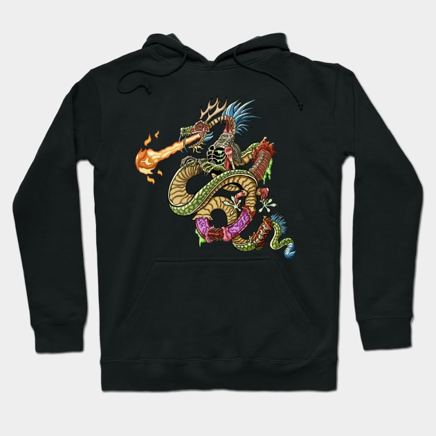 Chinese Zombie Dragon Hoodie by funny_fuse